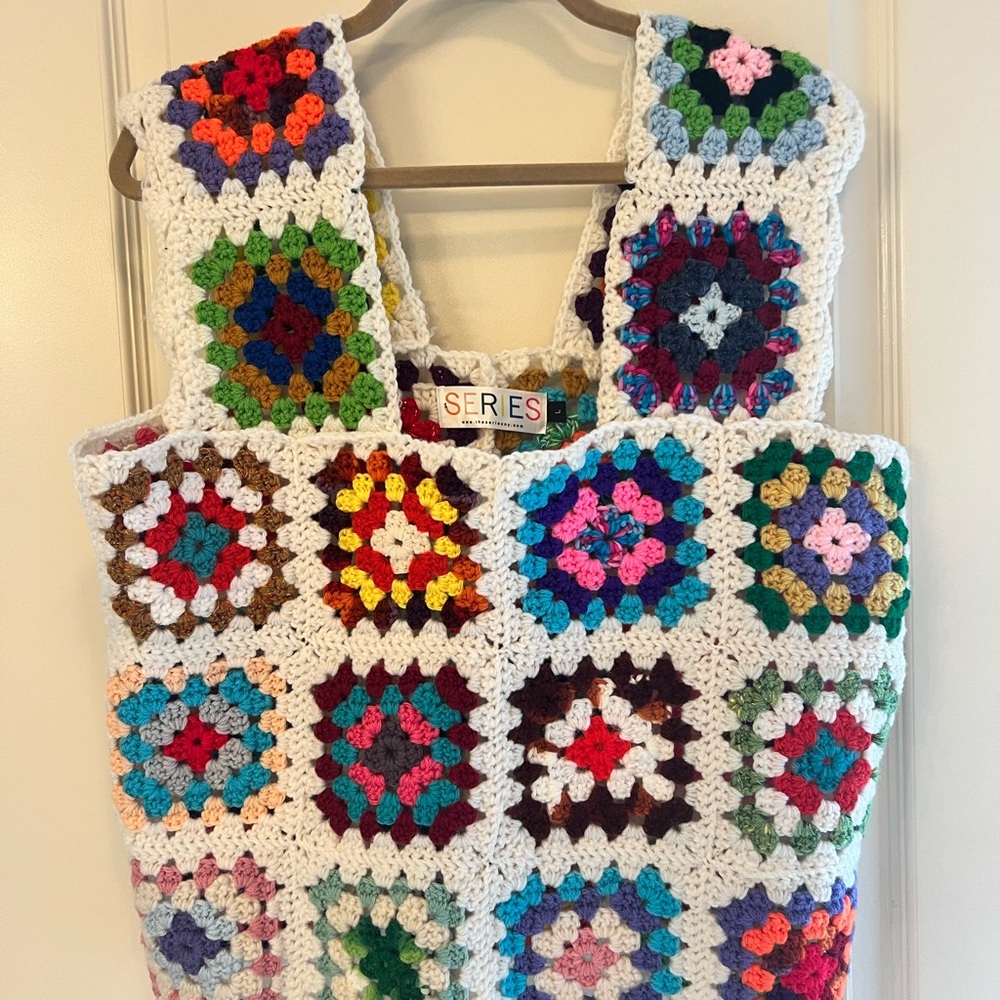 Multicolor Crochet Sweater